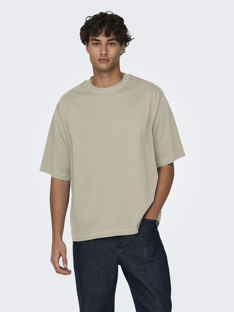 Only & Sons MILLENIUM T-SHIRT SILVER LINING