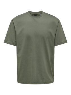Only & Sons FRED T-SHIRT CASTOR GRAY