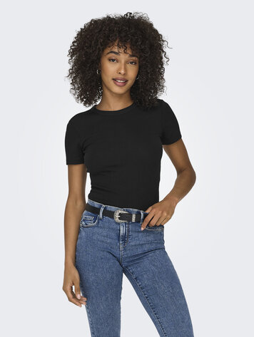 Only EASY T-SHIRT BLACK