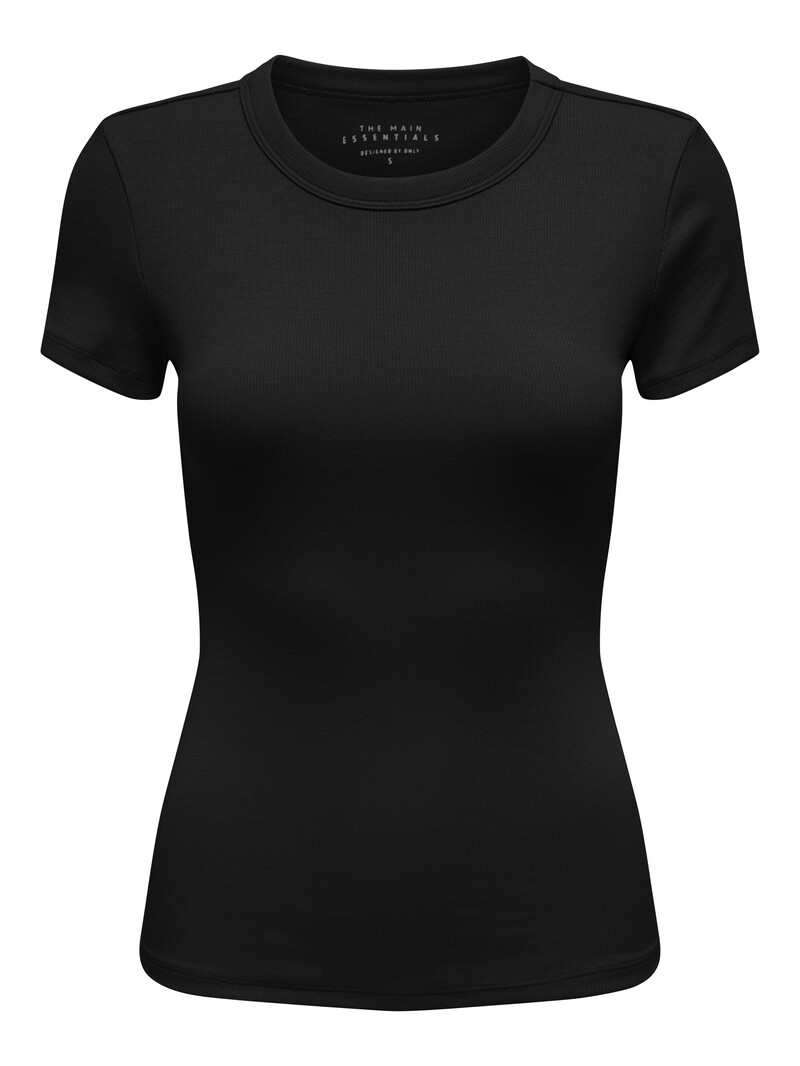 Only WOMEN'S EASY S/S O-NECK TOP BLACK