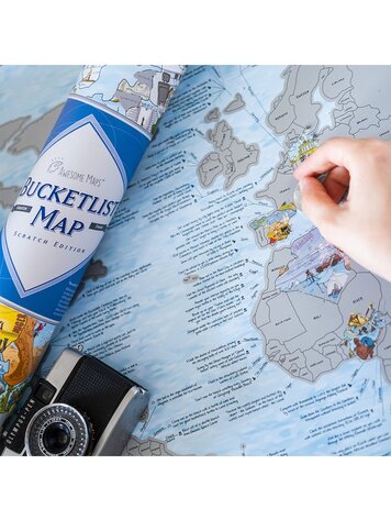 GLOBE TROTT-AIR BUCKETLIST SCRATCH MAP