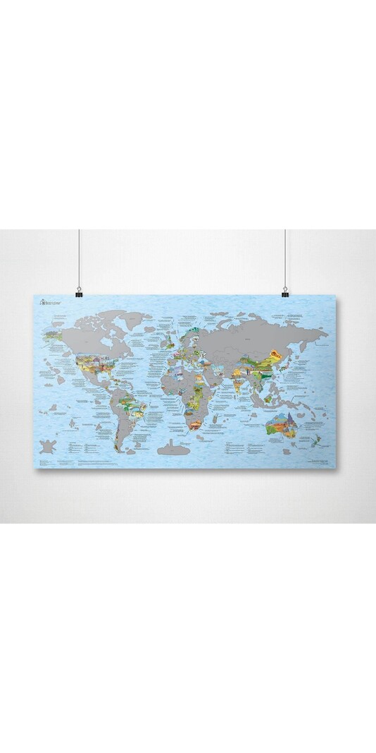 GLOBE TROTT-AIR BUCKETLIST SCRATCH MAP