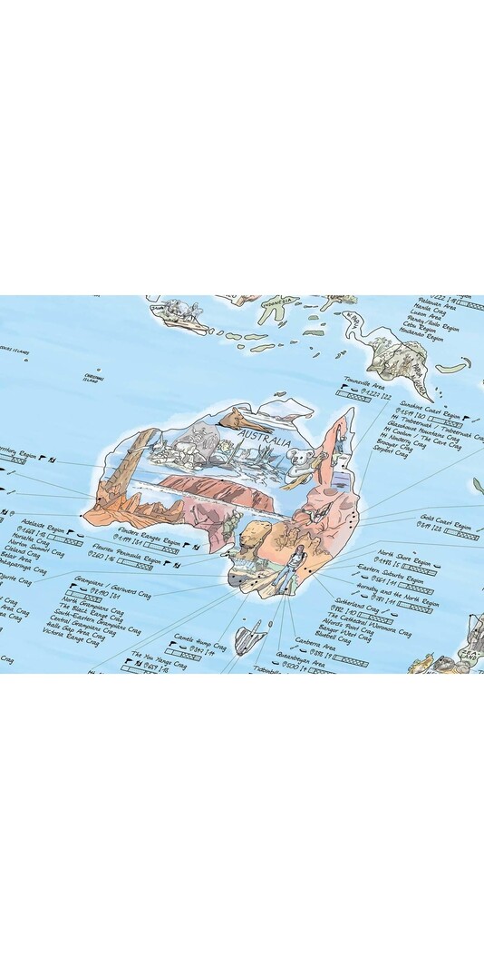 GLOBE TROTT-AIR 231 CLIMBING MAP