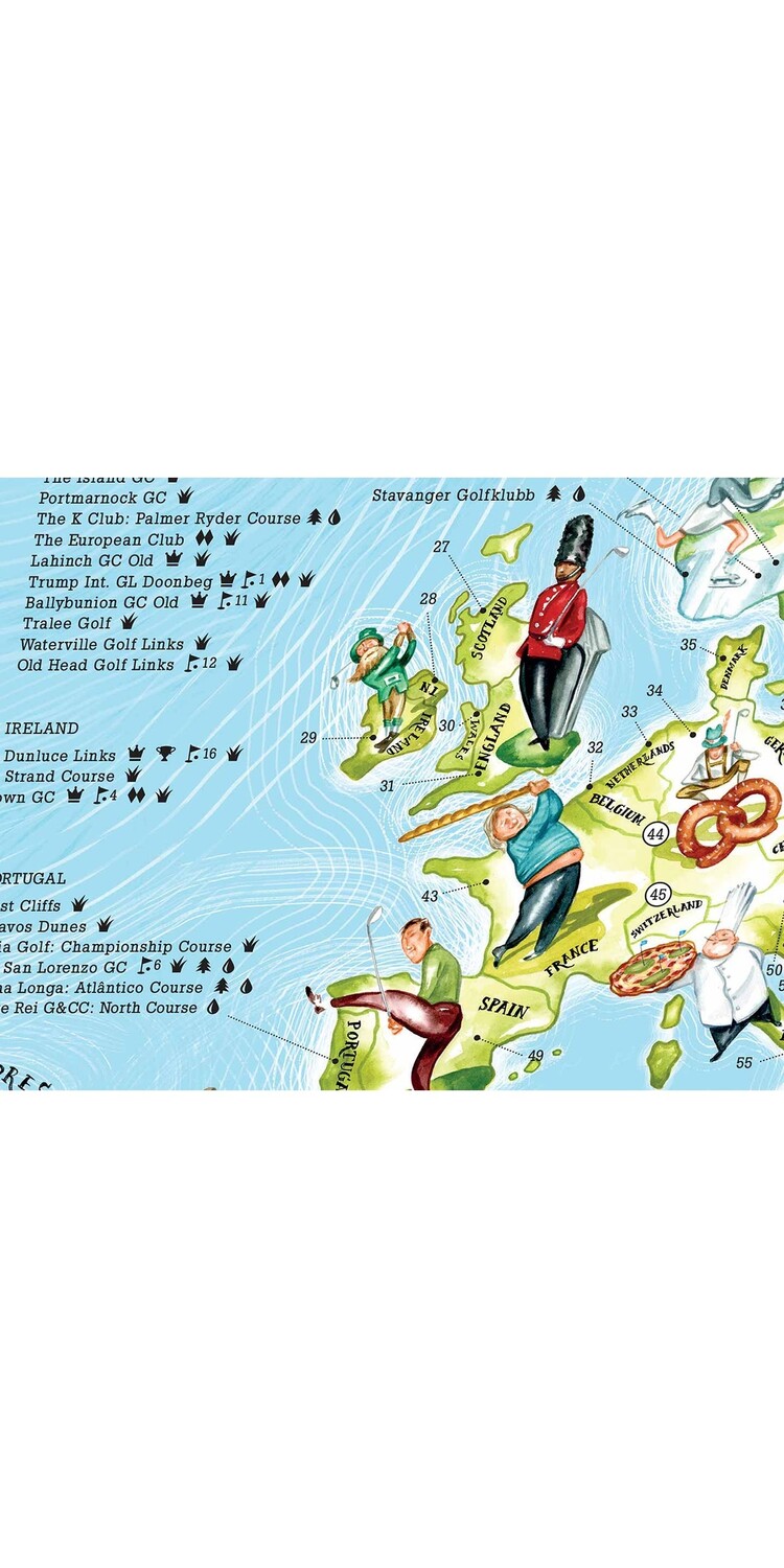 GLOBE TROTT-AIR 217 GOLF MAP