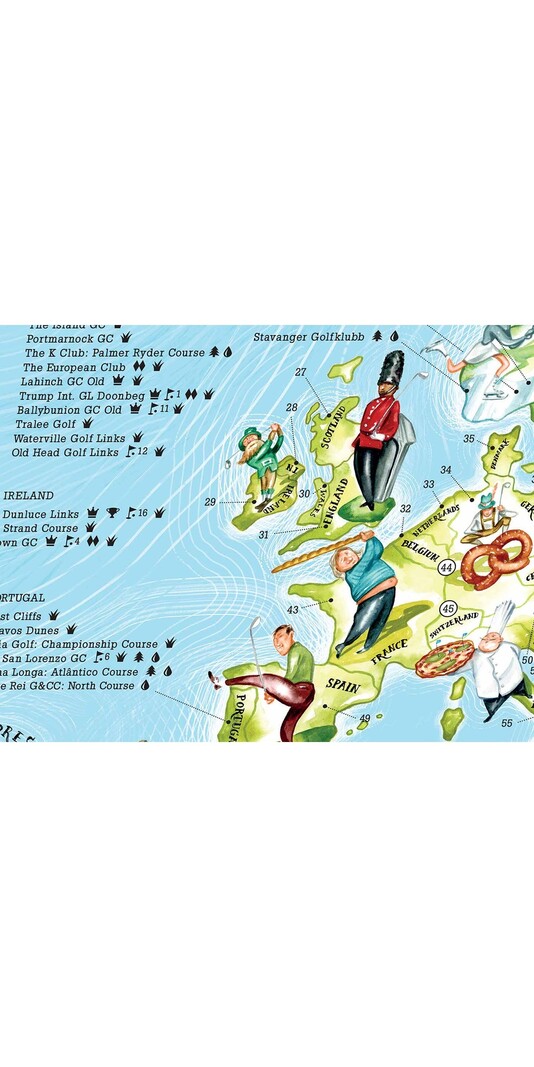 GLOBE TROTT-AIR 217 GOLF MAP