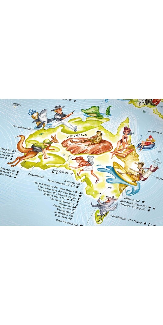 GLOBE TROTT-AIR 217 GOLF MAP