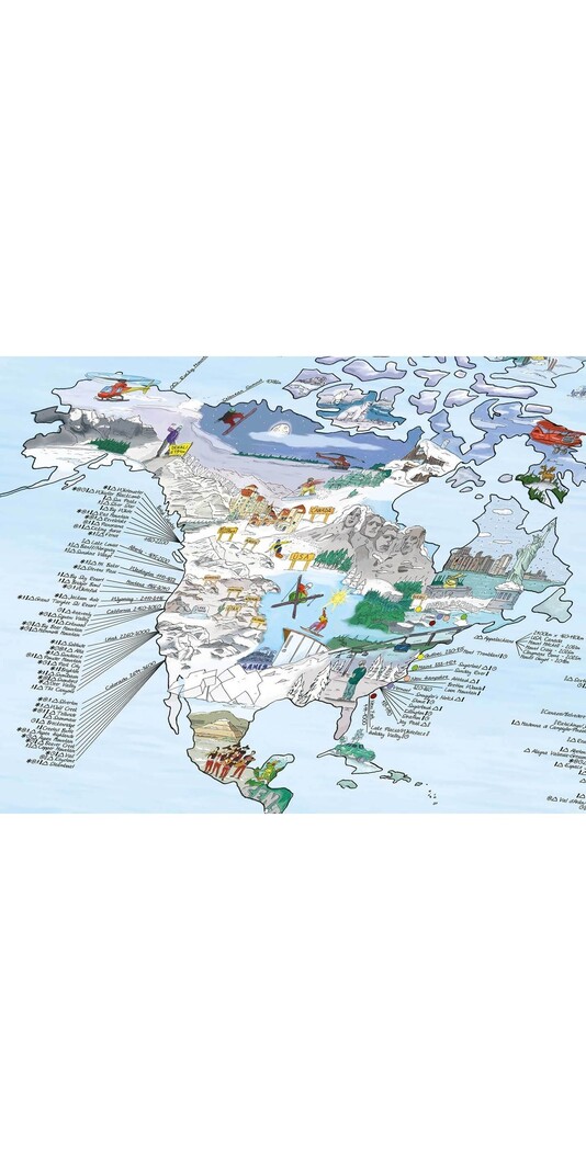 GLOBE TROTT-AIR MAP SNOWTRIP ANGLAIS