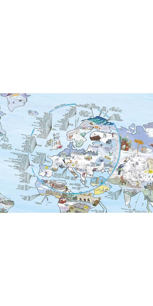 GLOBE TROTT-AIR MAP SNOWTRIP ANGLAIS