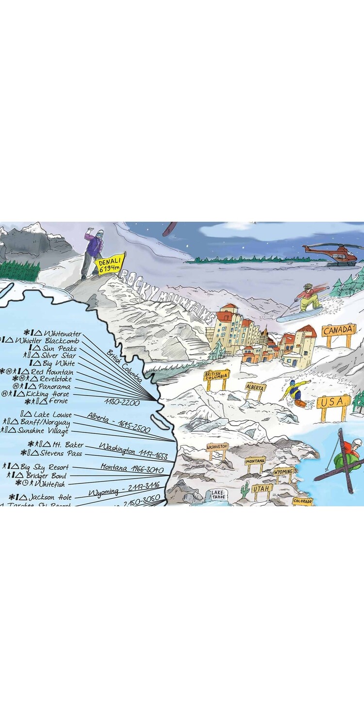 GLOBE TROTT-AIR MAP SNOWTRIP ENGLISH