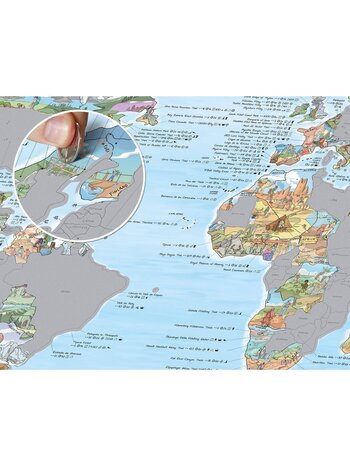 GLOBE TROTT-AIR 097 HIKING SCRATCH MAP