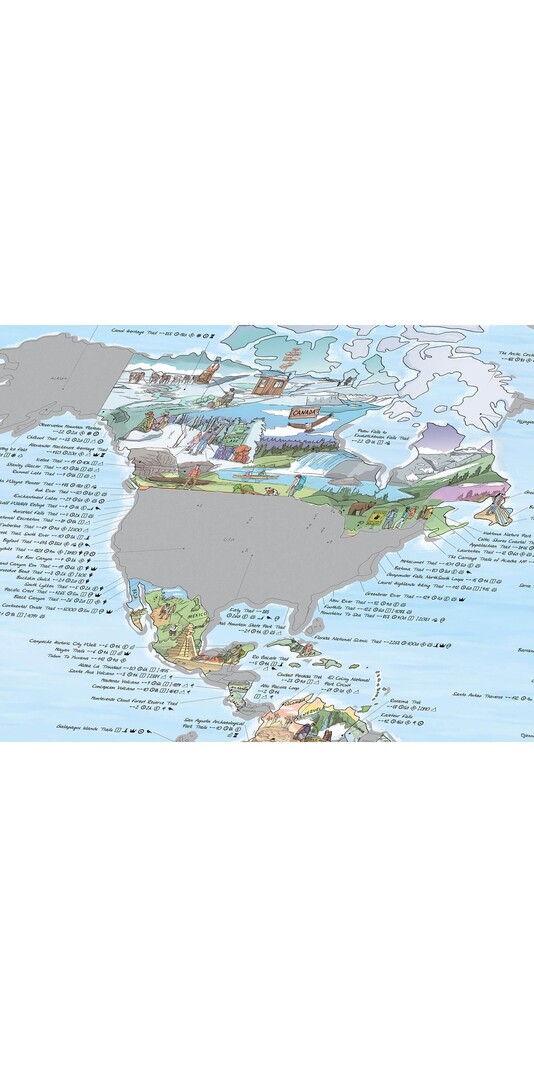 GLOBE TROTT-AIR 097 HIKING SCRATCH MAP