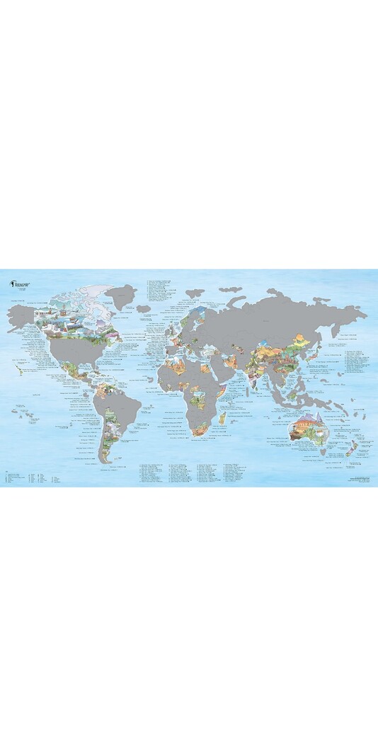 GLOBE TROTT-AIR 097 HIKING SCRATCH MAP