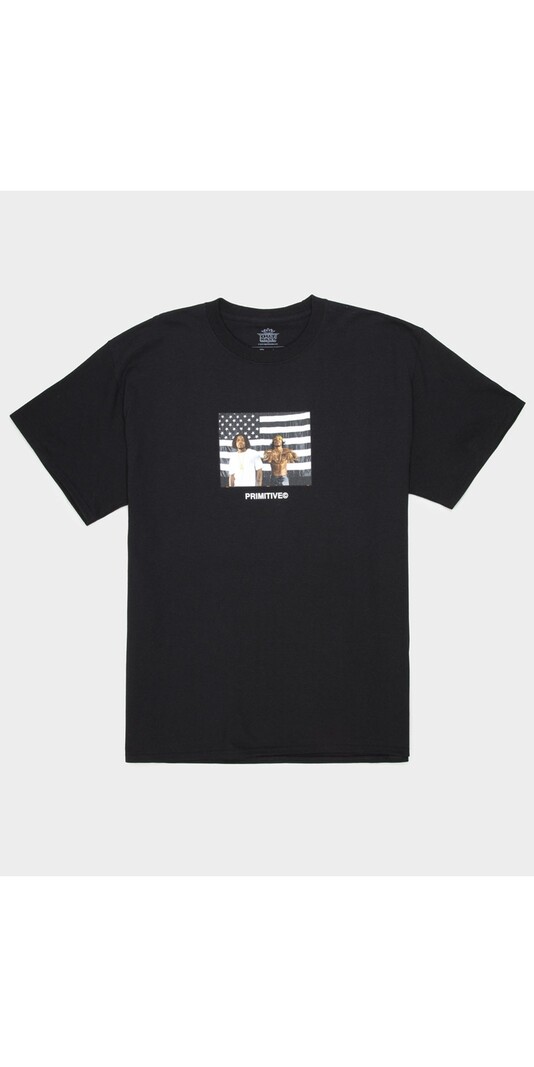Primitive HOMMES STRIPES TEE BLACK