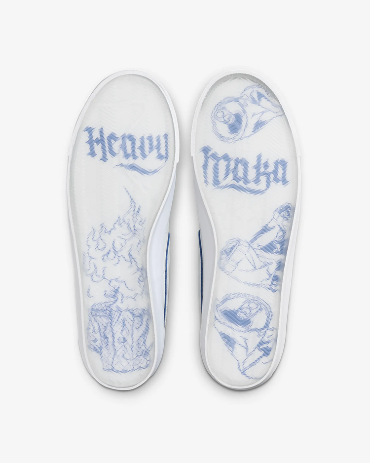 Nike SB MEN'S BLAZER LOW PRO GT PREMIUM SUMMIT WHITE/GAME ROYAL