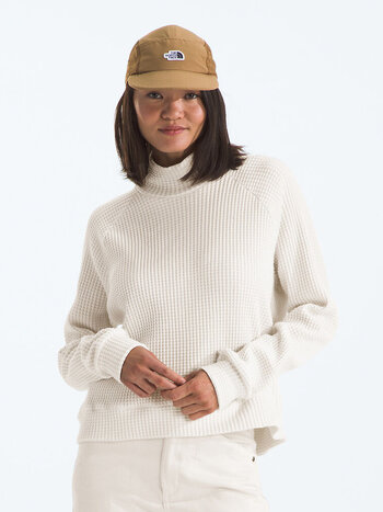 THE NORTH FACE FEMMES L/S CHABOT MOCK NECK WHITE DUNE