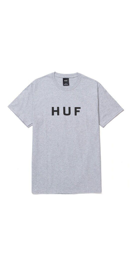 HUF HOMMES ESSENTIALS OG LOGO HEATHER GREY