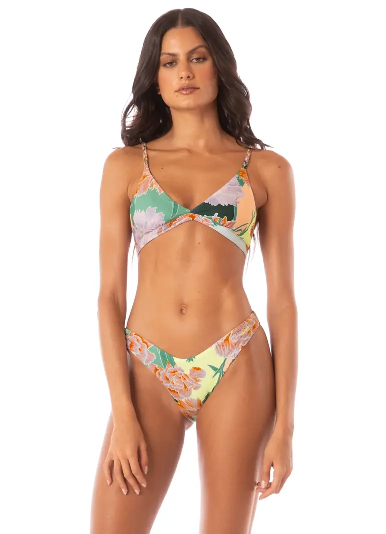 Maaji Swimwear JAPANESE EDEN RASHA TOP GREEN