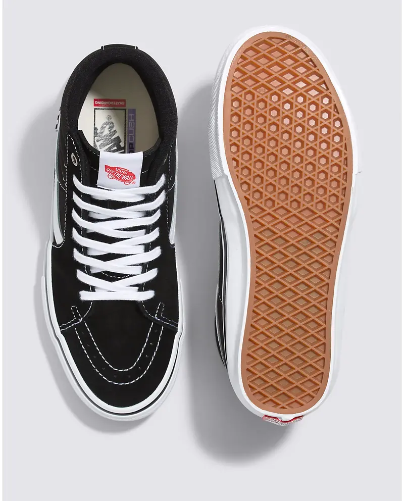 Vans HOMMES SKATE SK8-HI BLACK/WHITE