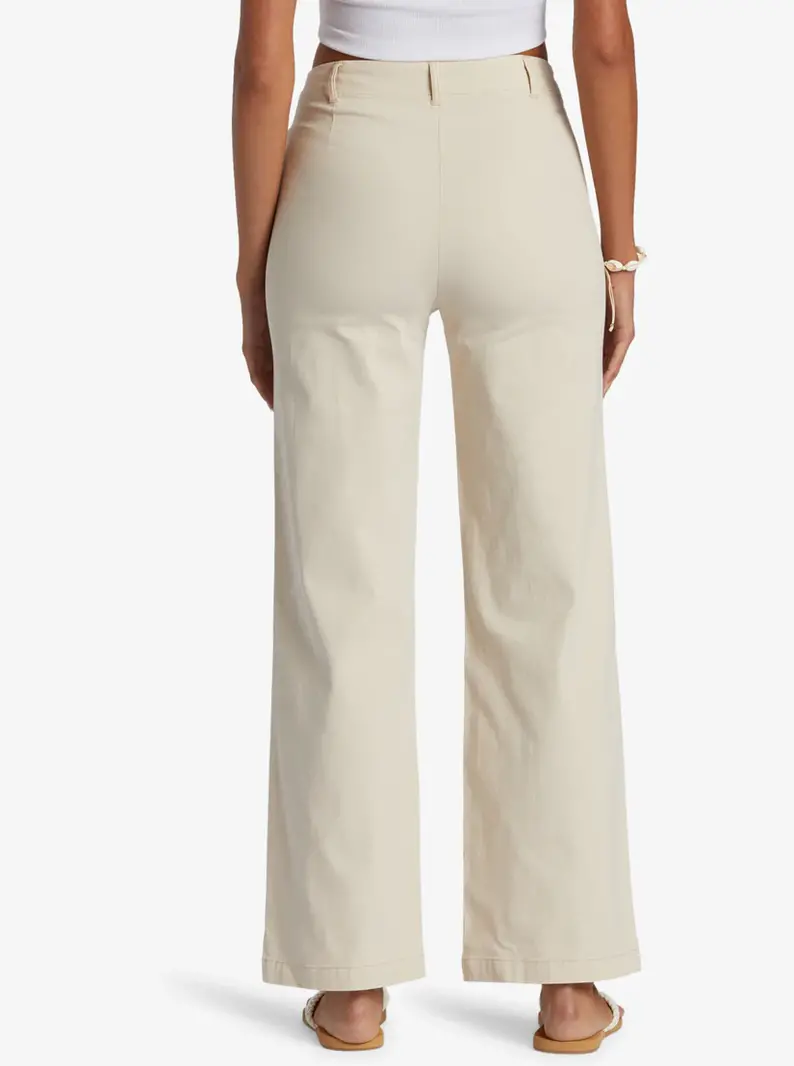 Roxy COASTAL CRUISER WIDE LEG PANTS TAPIOCA