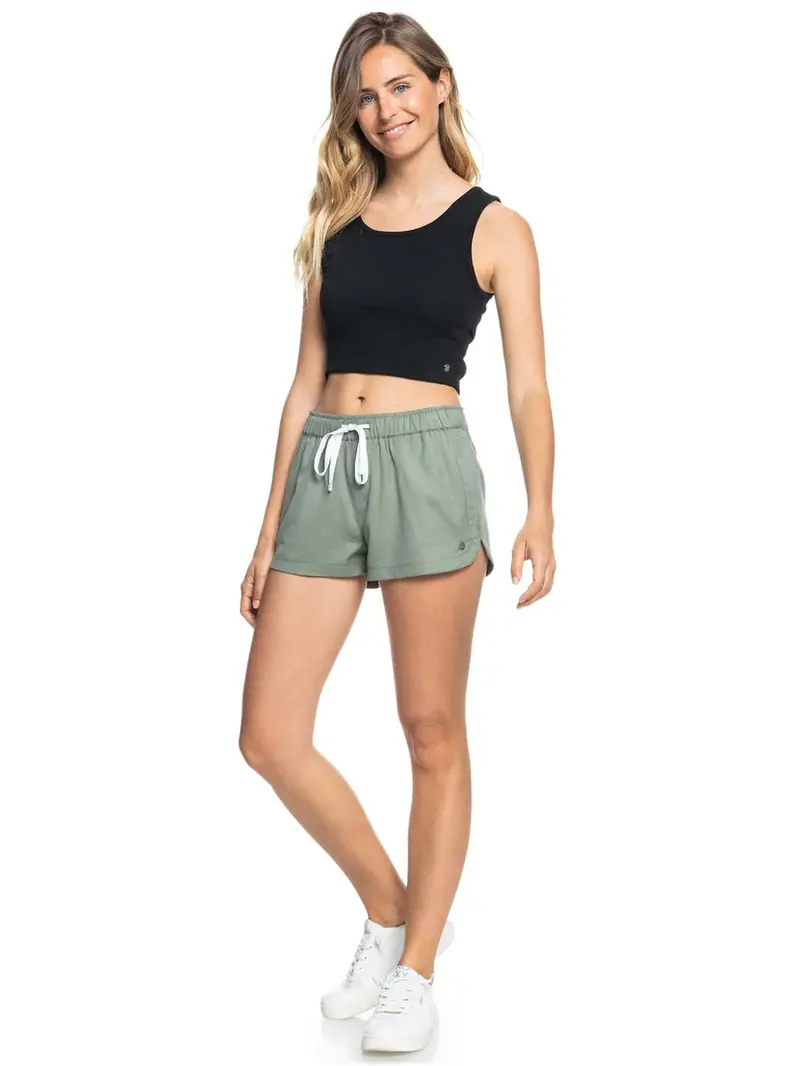 Roxy GOOD KEEPSAKE CROP TOP ANTHRACITE
