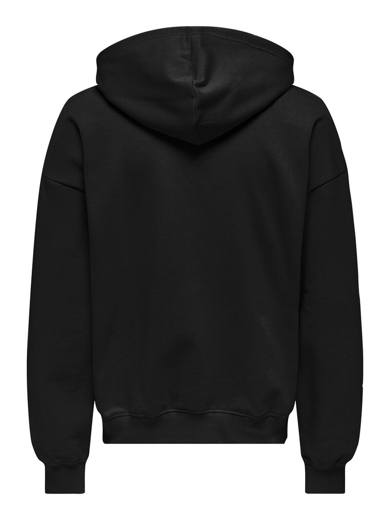 Only & Sons TURNER LIFE VTG ZIP HOODIE BLACK