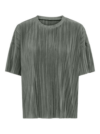 Only RAVENNA PLISSE TOP AGAVE GREEN