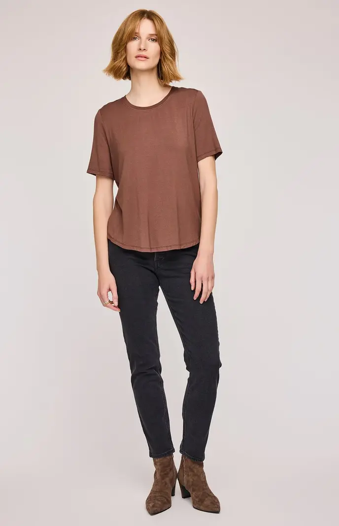 Gentle fawn BRIELLE T-SHIRT BRUNETTE