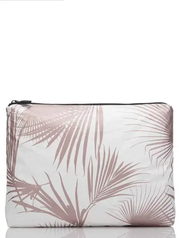 Aloha MID POUCH DAY PALM ROSE GOLD