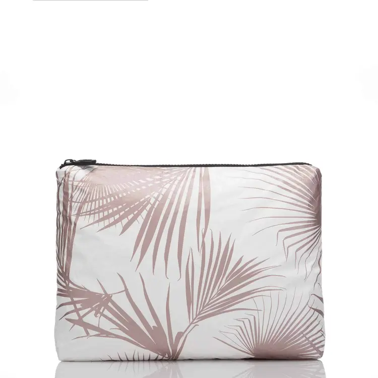 Aloha MID POUCH DAY PALM ROSE GOLD