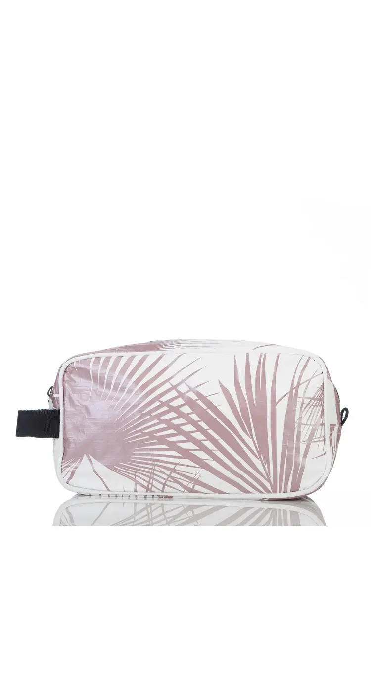 Aloha DAY PALMS DOPP KIT ROSE GOLD