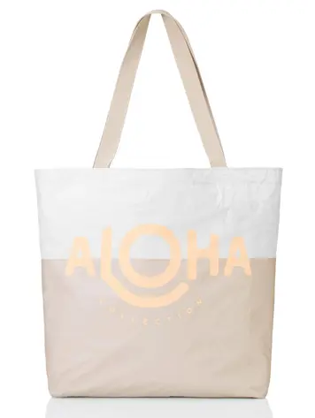 Aloha PLUNGE REVERSIBLE TOTE SHERBET/SANDSTONE