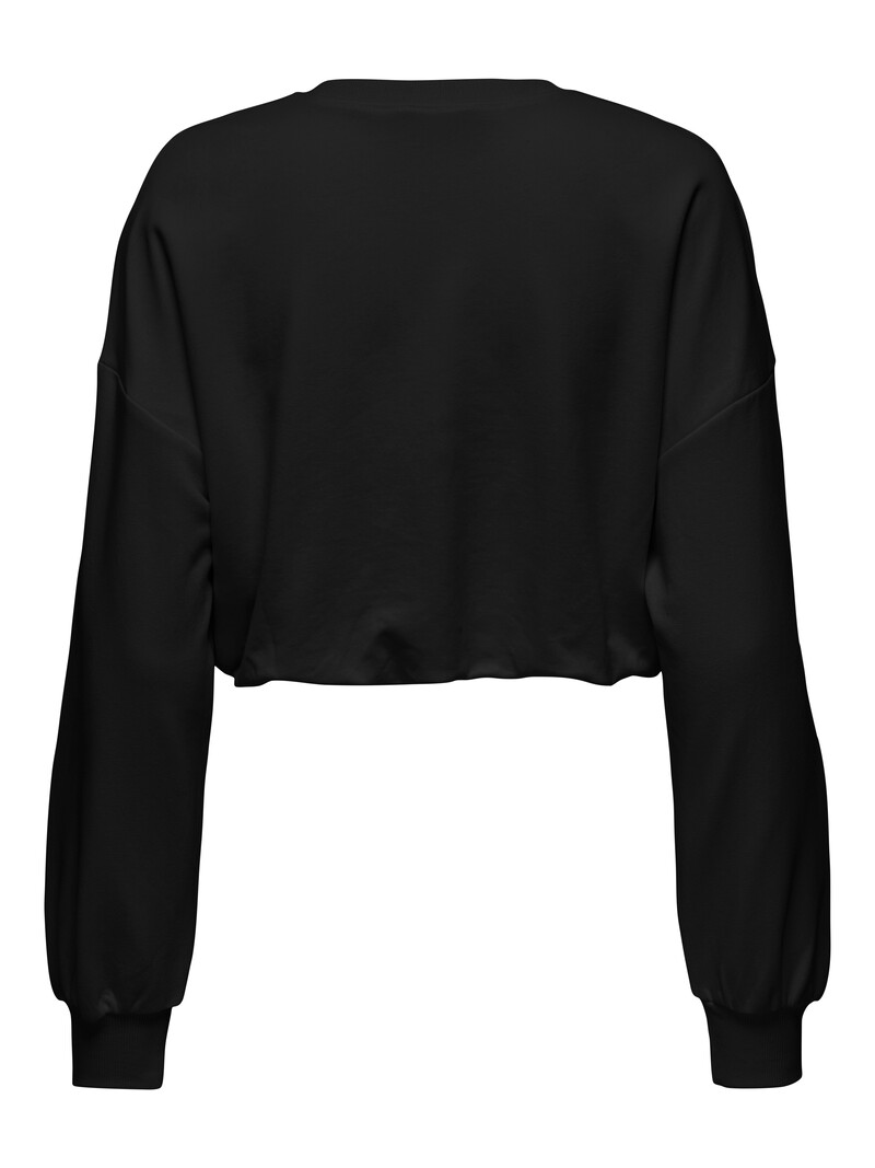 Only BOLETTE LONG SLEEVE SHORT O-NECK BLACK