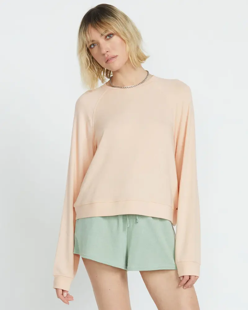 Volcom FEMMES LIVED IN LOUNGE FRENCHIE RAGLAN CHAMPAGNE GOLD