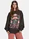 Billabong WOMEN'S RIDE IN OVERSIZED CREWNECK SWEATSHIRT BLACK SANDS 7