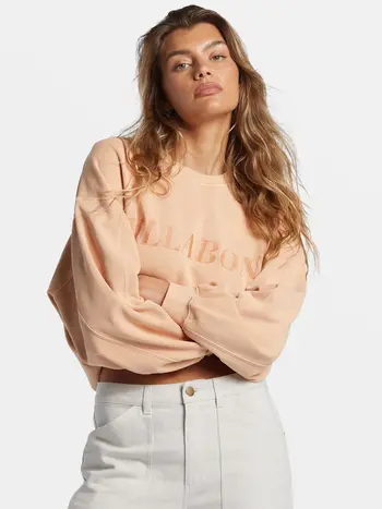 Billabong FEMMES PALMIN KENDAL CREWNECK SWEATSHIRT BAKED CLAY