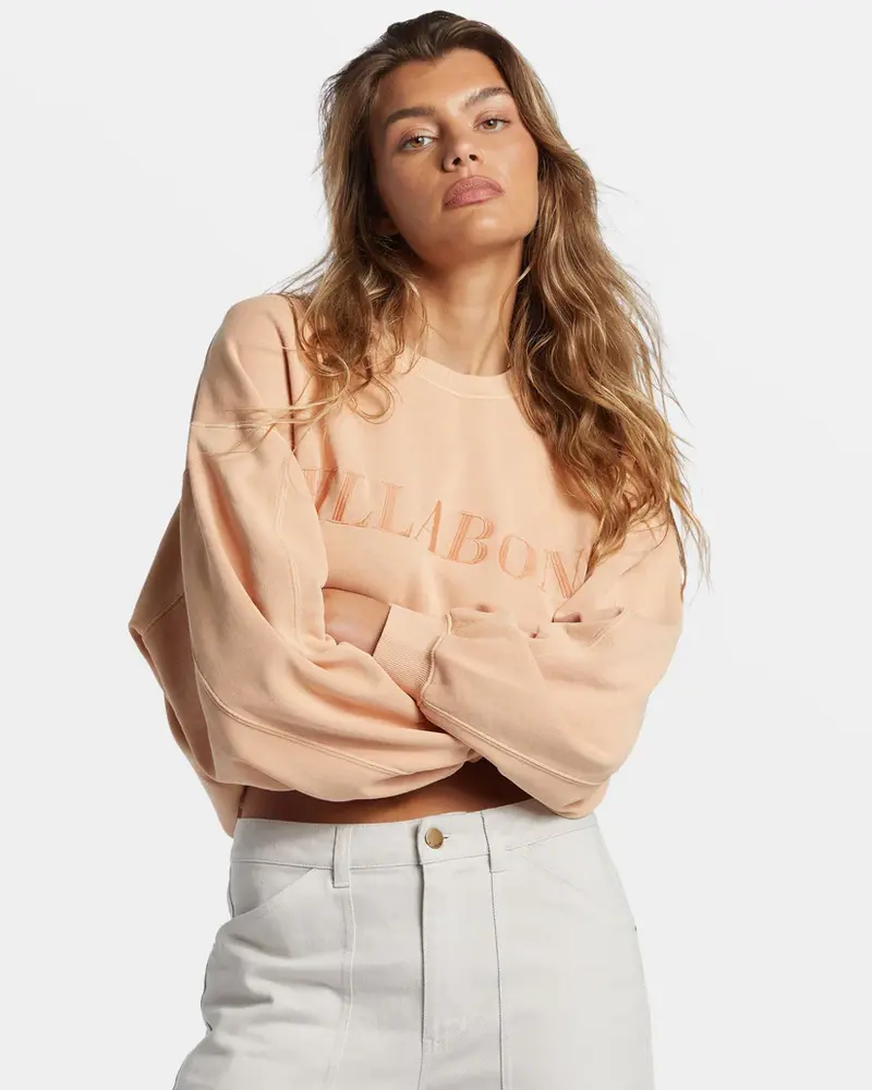 Billabong FEMMES PALMIN KENDAL CREWNECK SWEATSHIRT BAKED CLAY