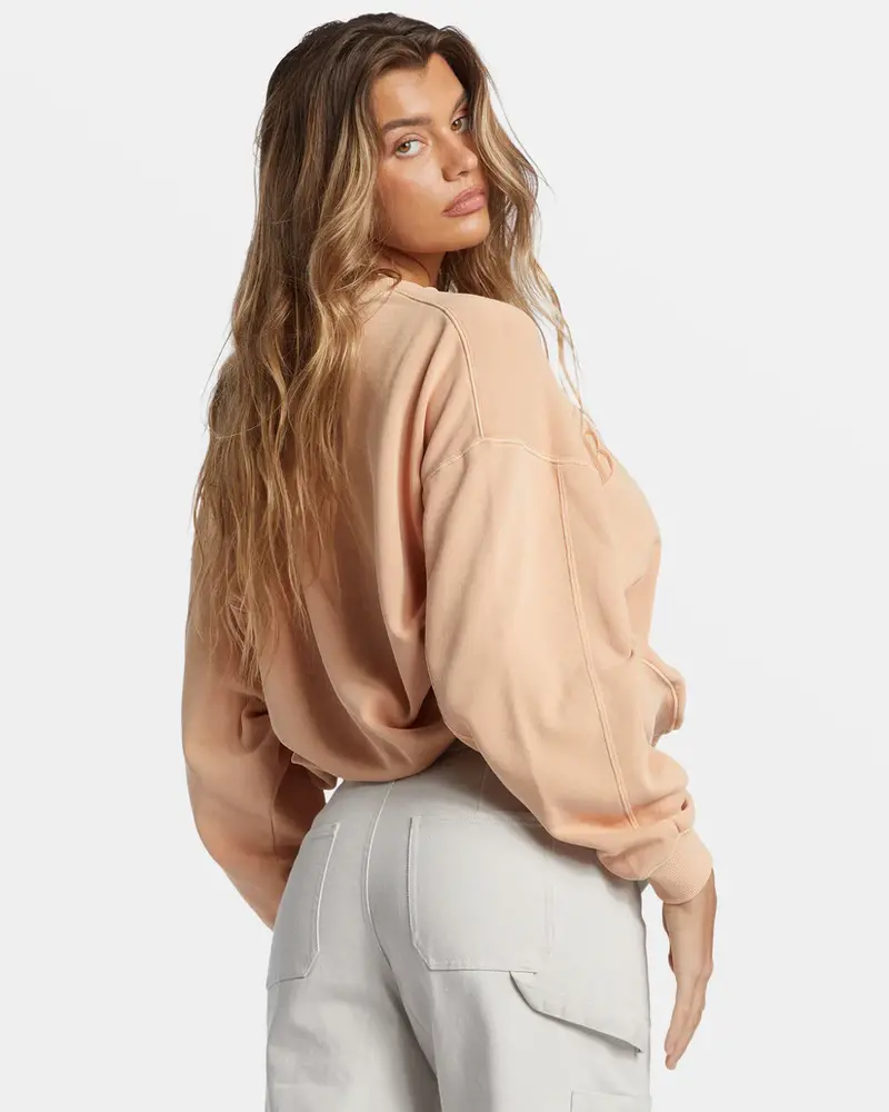 Billabong FEMMES PALMIN KENDAL CREWNECK SWEATSHIRT BAKED CLAY