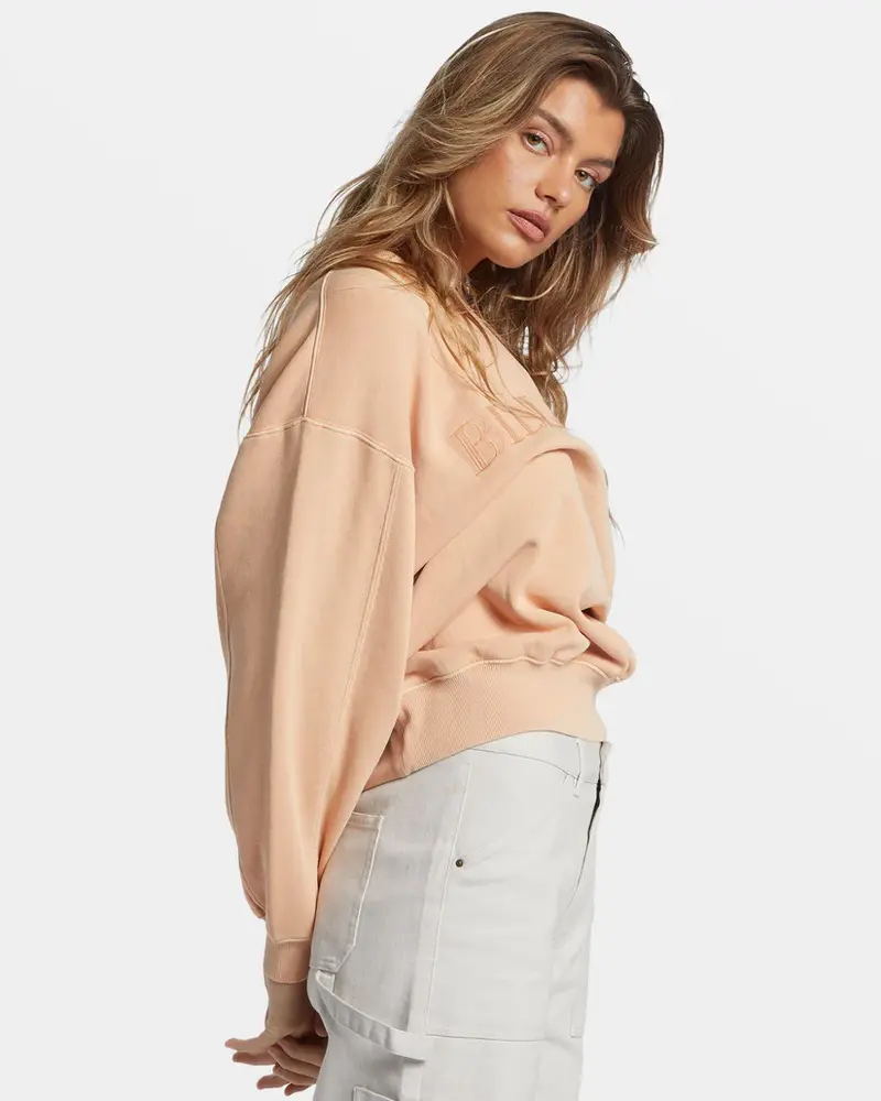 Billabong FEMMES PALMIN KENDAL CREWNECK SWEATSHIRT BAKED CLAY