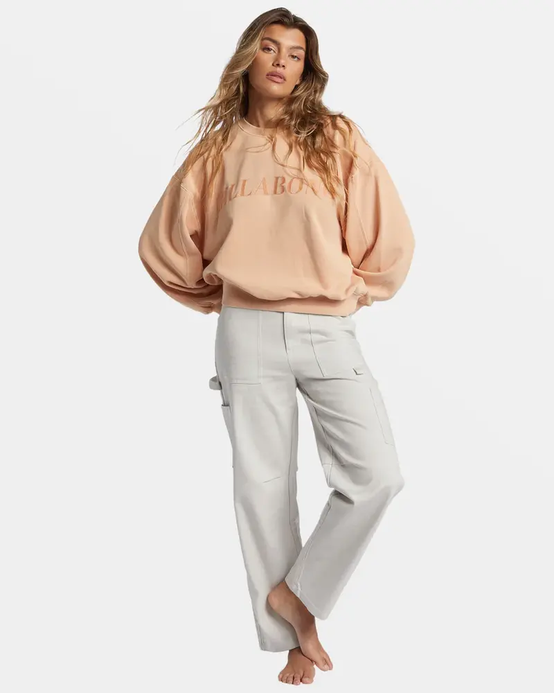 Billabong FEMMES PALMIN KENDAL CREWNECK SWEATSHIRT BAKED CLAY