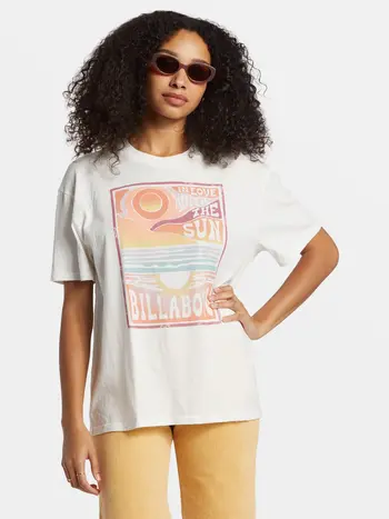 Billabong FEMMES WITH THE SUN T-SHIRT SALT CRYSTAL