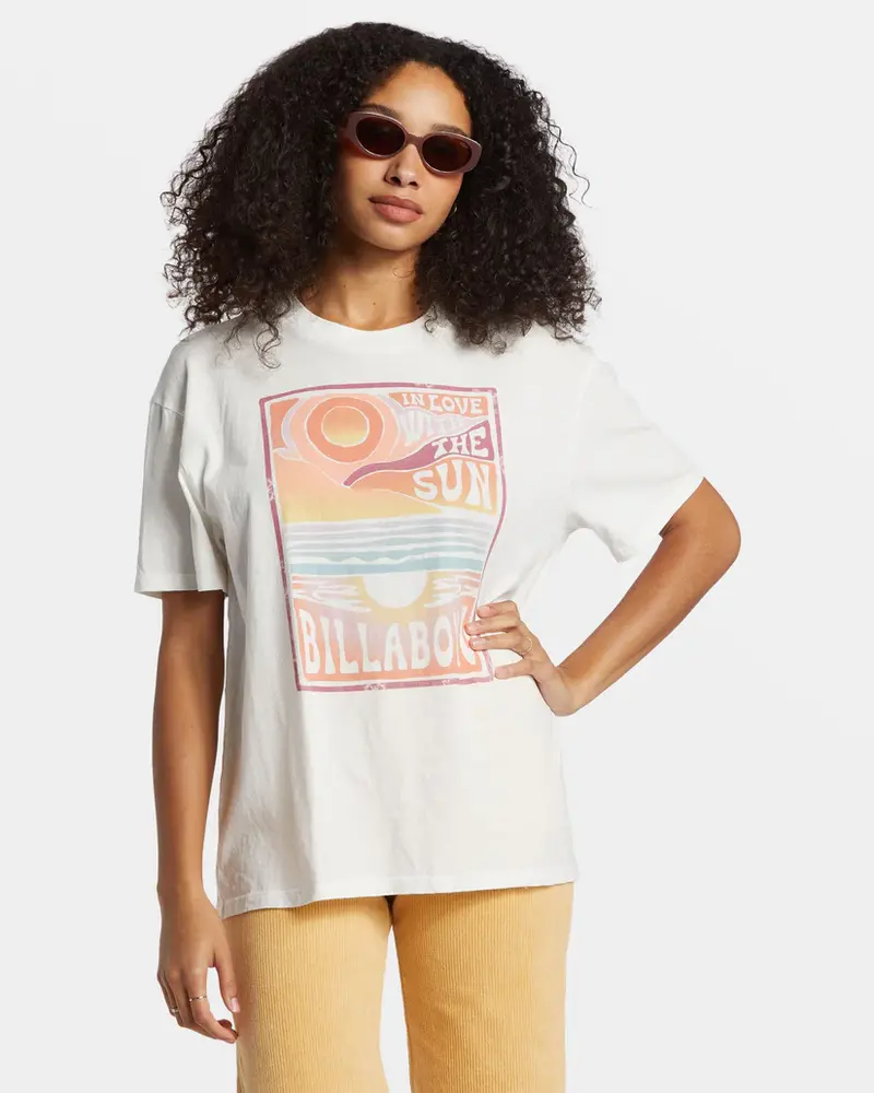 Billabong FEMMES WITH THE SUN T-SHIRT SALT CRYSTAL