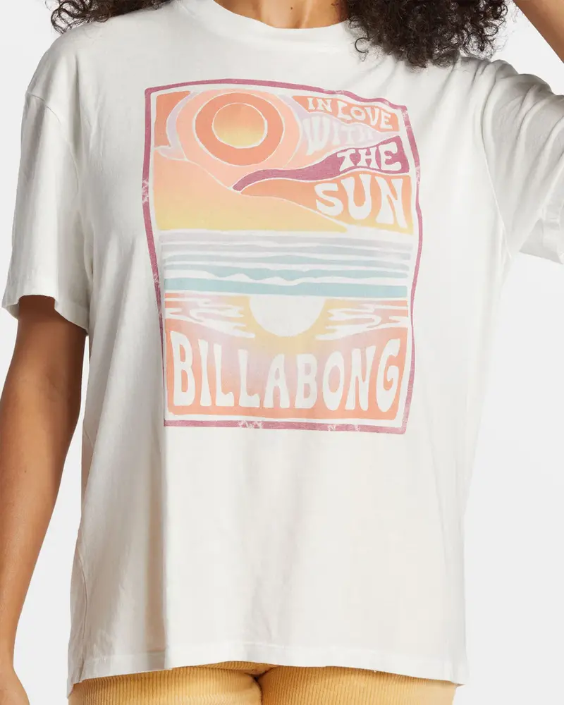 Billabong FEMMES WITH THE SUN T-SHIRT SALT CRYSTAL