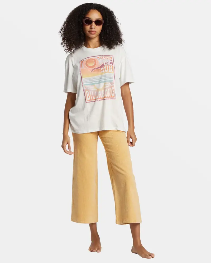 Billabong FEMMES WITH THE SUN T-SHIRT SALT CRYSTAL