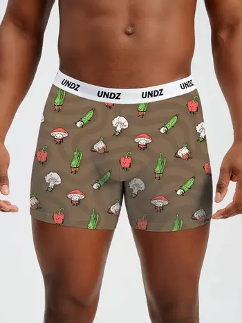Undz HOMMES CLASSIC BOXER BAMBOO EAT YOUR VEGGIES