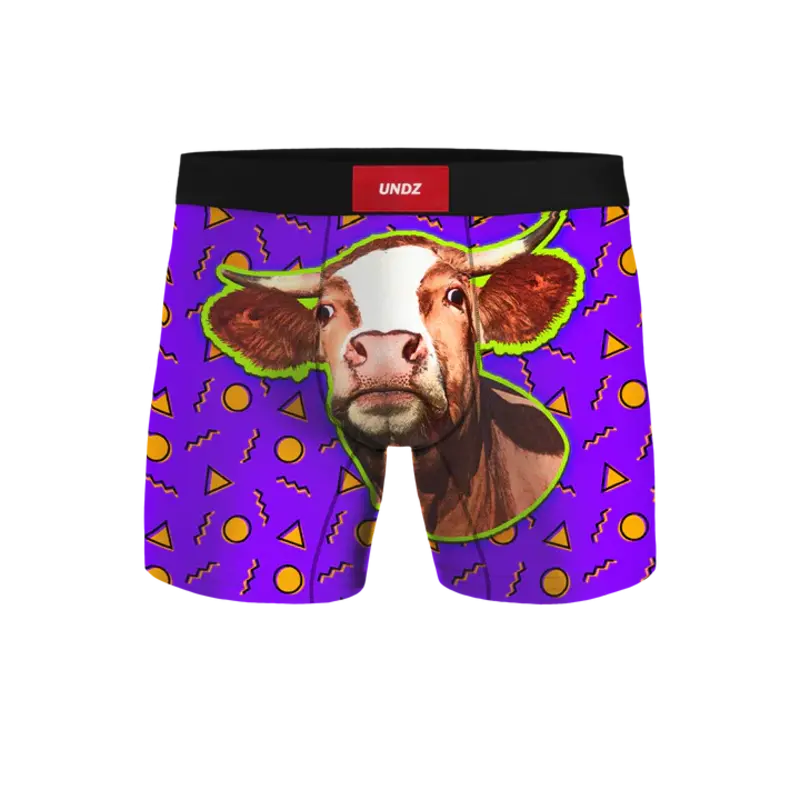Undz MEN'S CLASSIC BOXER FUNKY COW