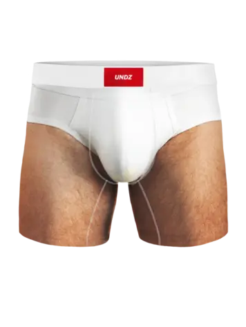 Undz HOMMES CLASSIC BOXER WHITE BRIEFS