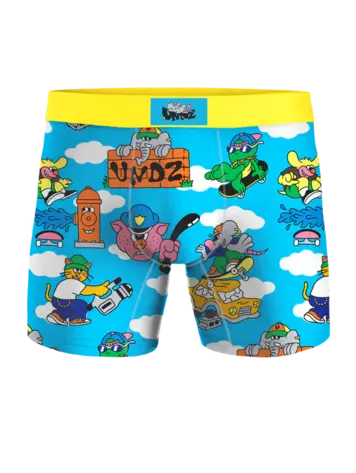 Undz HOMMES CLASSIC BOXER DAY SKATER BLUE
