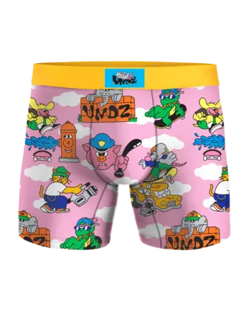 Undz HOMMES CLASSIC BOXER DAY SKATER PINK