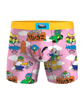 Undz HOMMES CLASSIC BOXER DAY SKATER PINK