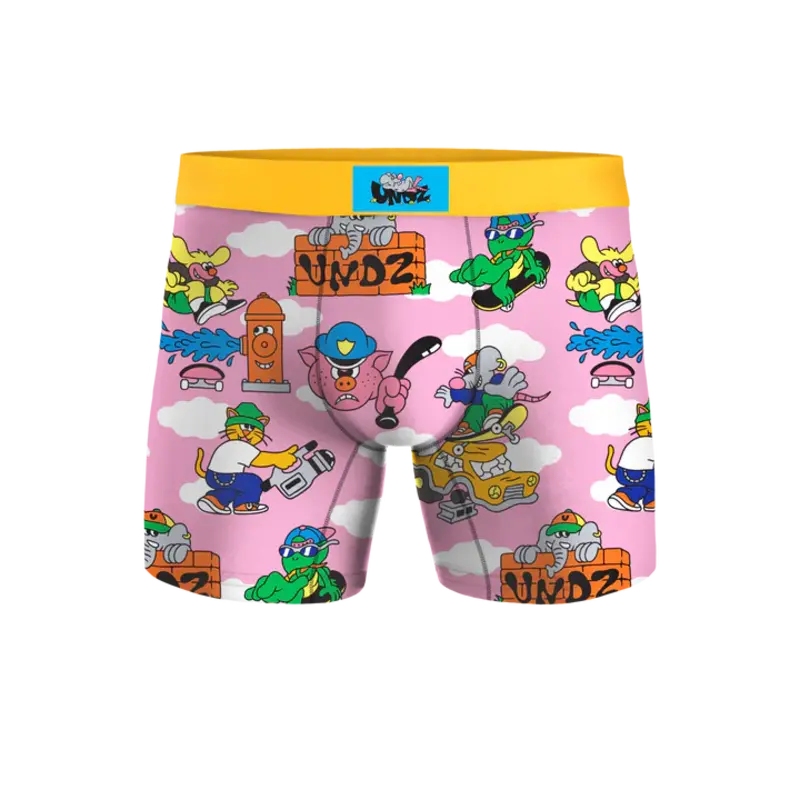 Undz MEN'S CLASSIC BOXER DAY SKATER PINK
